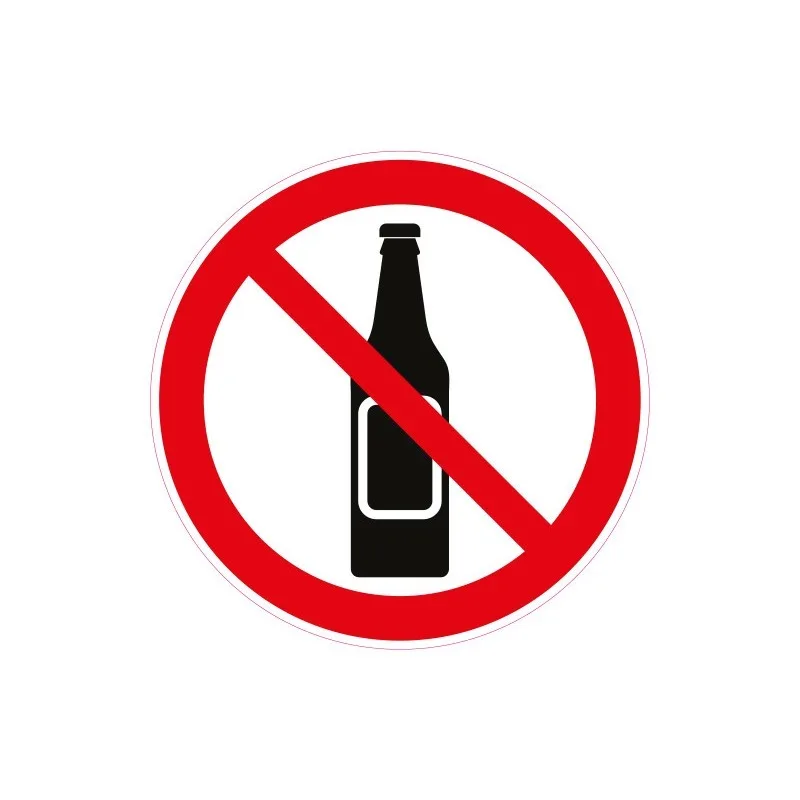 

Warning Sign Alcohol Banned Beer Whiskey Sticker Warning Caution-