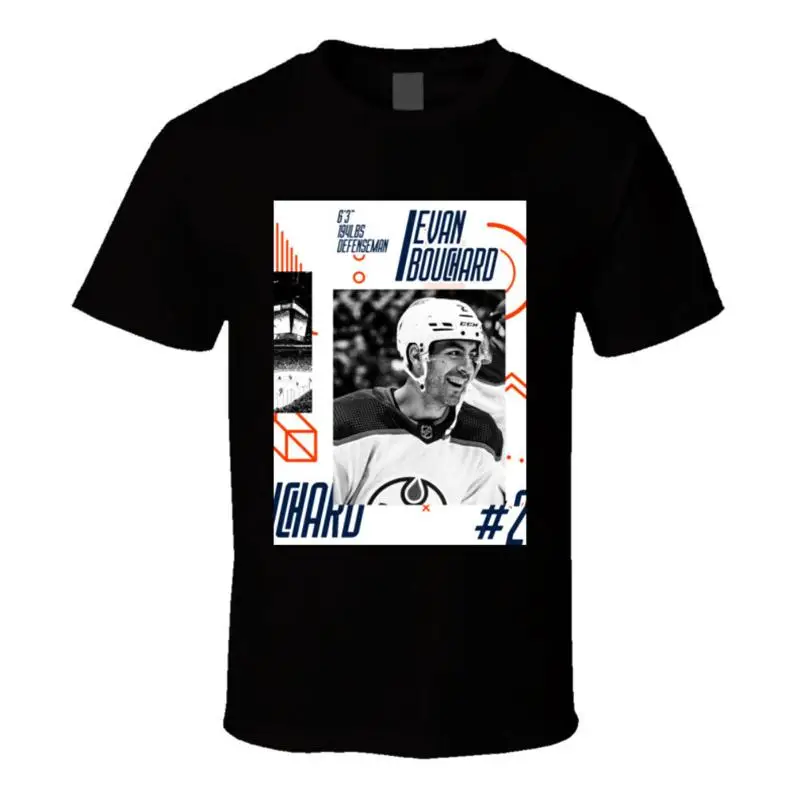 Camiseta con perfil de Evan Bouchard