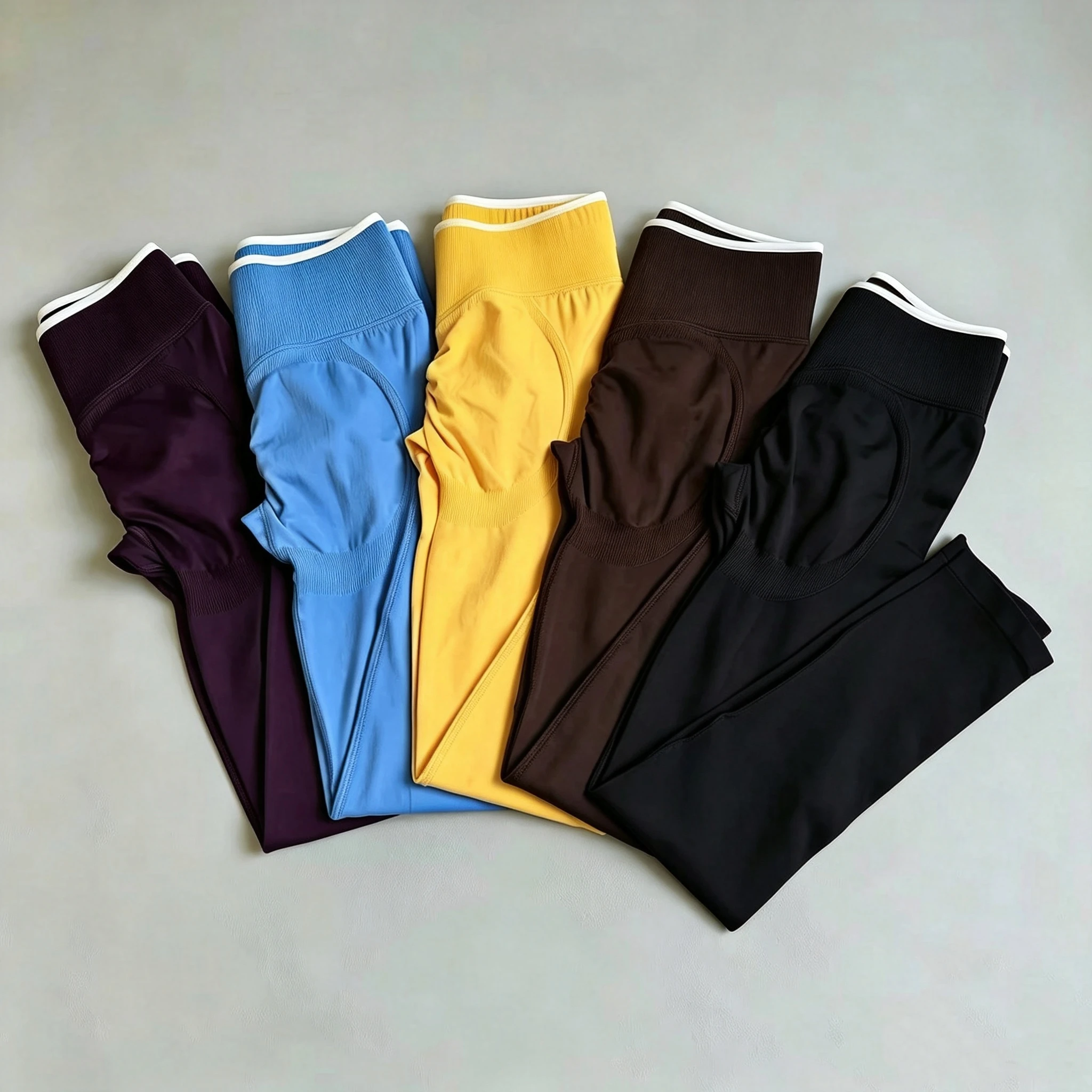 Seamless Peach-butt High-waisted Yoga Pants Fitness Leggings Gym Shaping High-elasticity Quick-drying Sports Nine-point Trousers