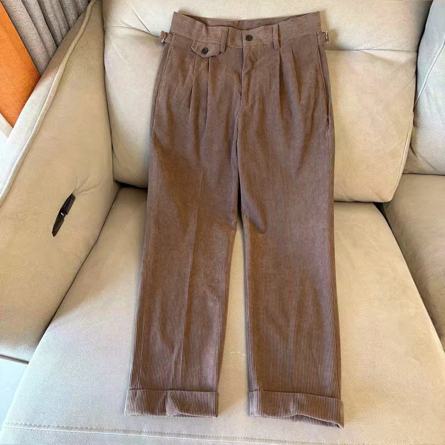 

LP 25aw простые шерстяные прямые брюки