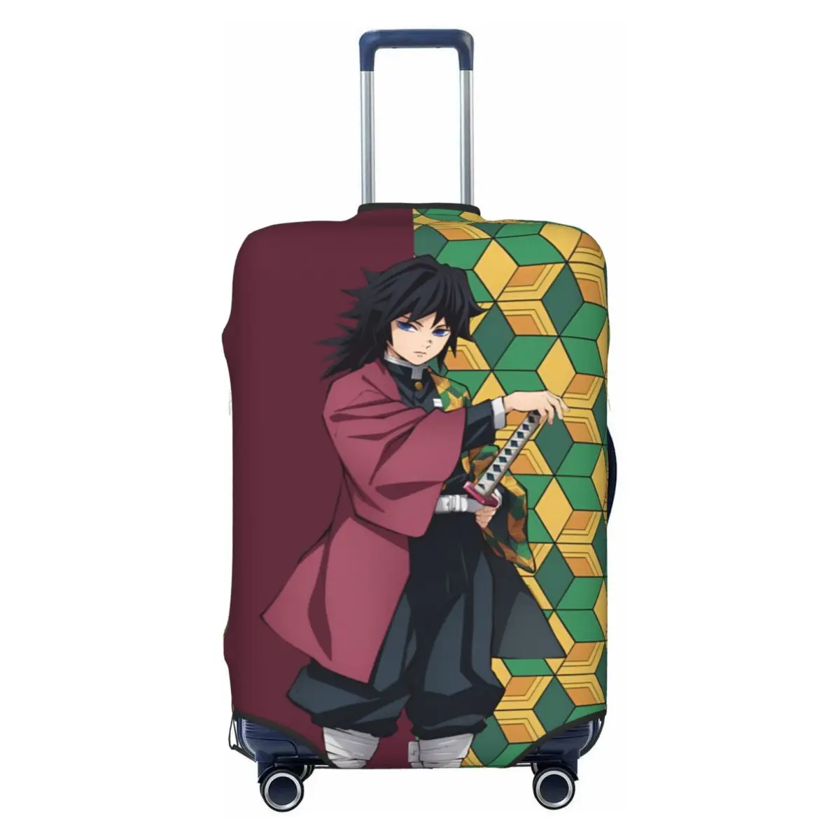 

Custom D-Demons Slayers Luggage Cover Fashion Unique Anime Cartoon Comic Suitcase Protector Covers Suit For 18-32 inch