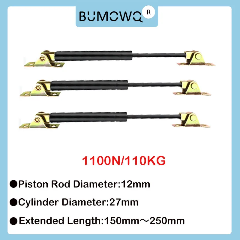 

1 PC 150-250mm 110kg/1100N Universal Strut Bars Machine Gas Spring Car Shock Absorber Furniture Cabinet Hinge Gas Lift