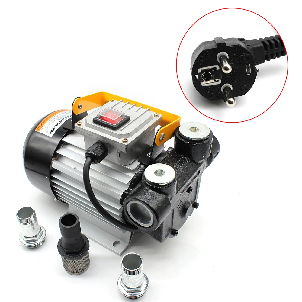 Electric Oil Pump Self Priming Transfer Fuel Oil Diesel 220V 60L/Min 550W Filter