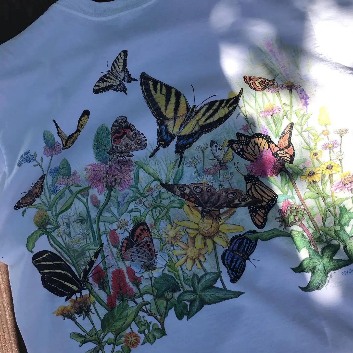  Summer Short Sleeve T-Shirt with Print Bottoming Healing Style Cotton Skin-Friendly Breathable round Neck Design Butter...