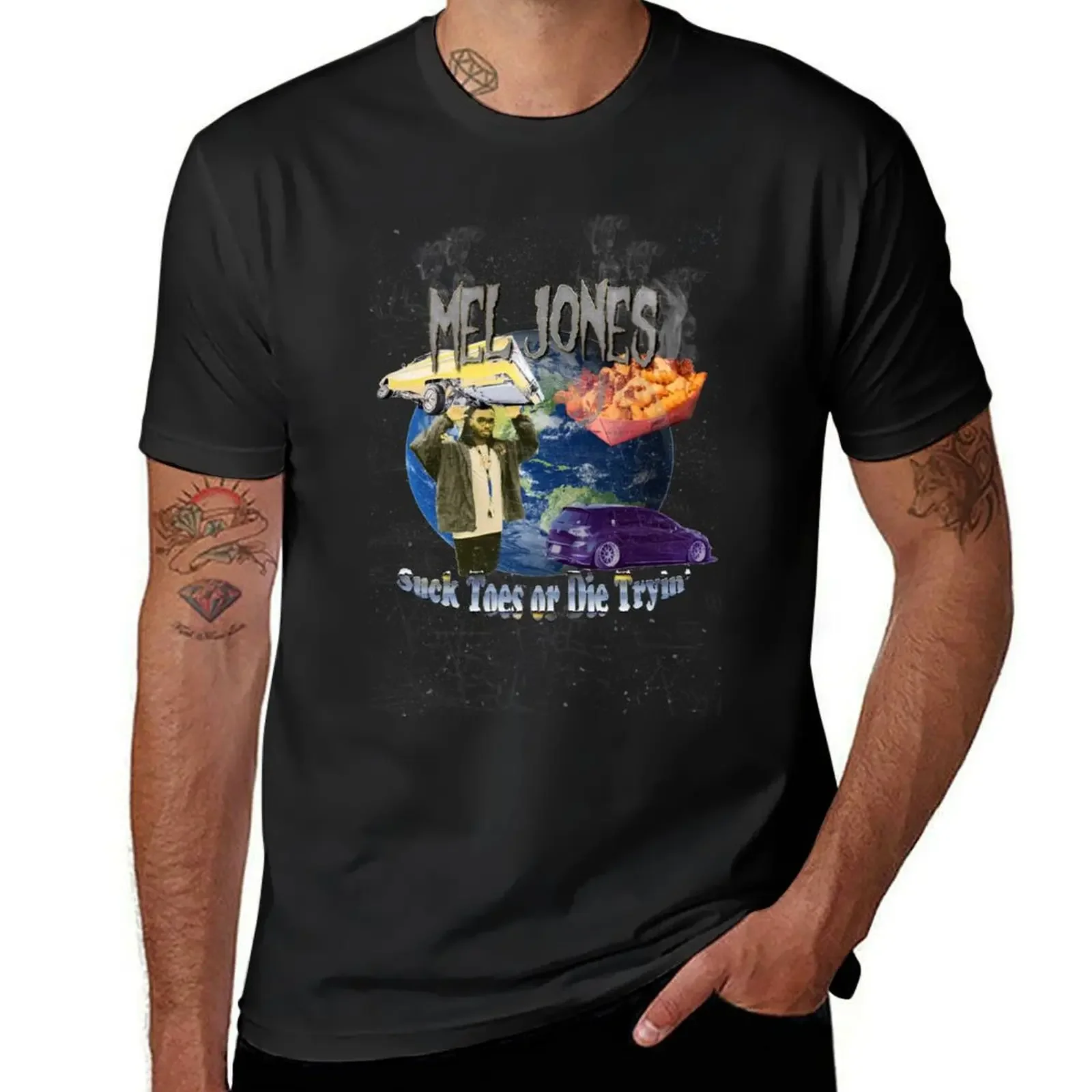 MJONES Bootleg T-Shirt boys whites cute tops tees men t shirts