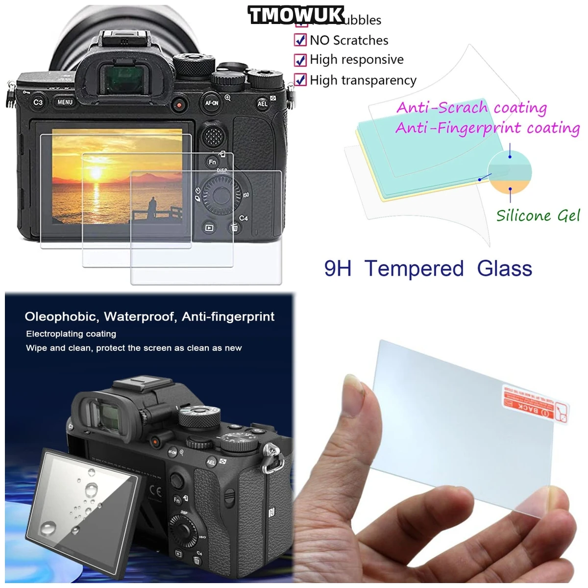 

Scratch Resistant Ultra-Thin Tempered Glass For Sony Alpha A6600 A6000 A6100 A6300 A6400 A5000 NEX-7/6/5/5N/5T/5R/3 – 9H Hardnes