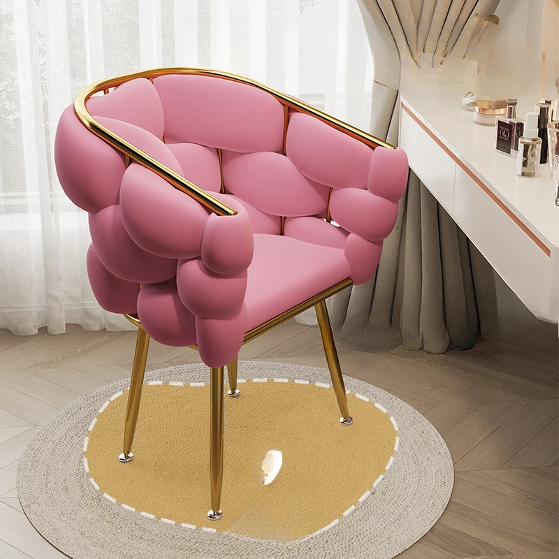 Soft Living Room Make Up Chair Dresser Nordic Interior Single Dining Chair Luxury Design Chaises Salle Manger Home Furniture