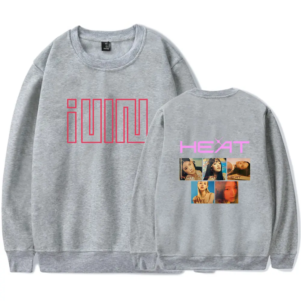 I-DLE Merch Kpop Nieuw Album Heat Sweater Mannen Crewneck Capless Sweater Vrouwen Muziekfans Winter Pullovers