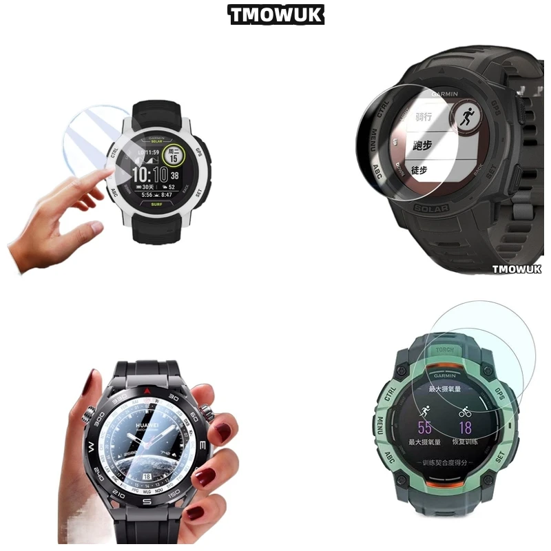 

For Garmin Instinct 2 2X 3 3E Crossover 40 45 50 Mm - Scratch-Resistant Screen Protector - 9H Hardness, Dust-Proof, Precise Cuto