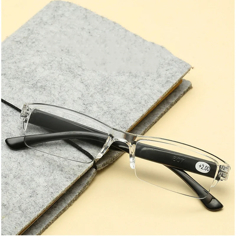 Lunettes de lecture carrées portables pour hommes et femmes, lunettes presbytes, ultra légères, résistantes, + 1, + 1.5, + 2, + 2.5, + 3, + 3.5, + 4