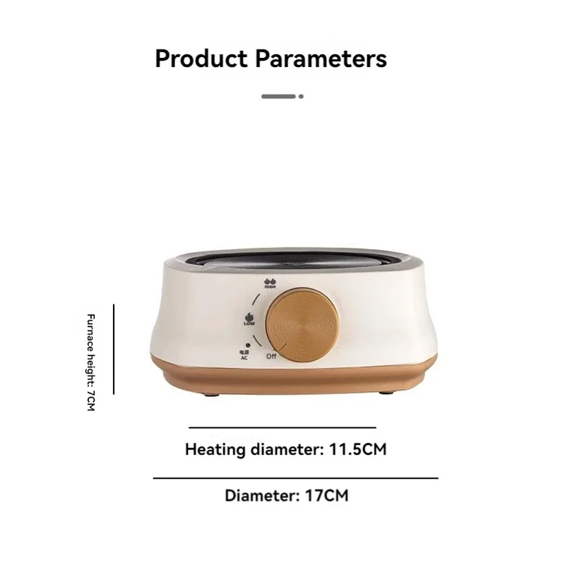 Estufa eléctrica de cerámica para hacer té, pequeña estufa eléctrica para cocina de inducción, tetera de vidrio especial para hacer té, estufa