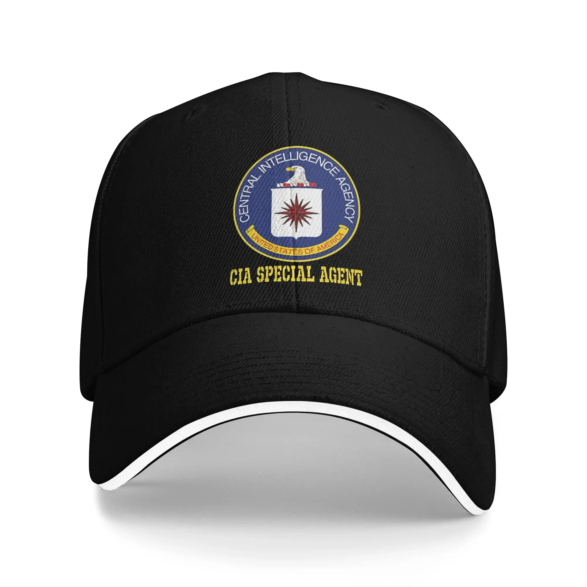 New Summer Casual Baseball Cap Central Intelligence Agency CIA  Kpop Rock Trucker Hat For Female Male Sun  Vintage Baseball Caps