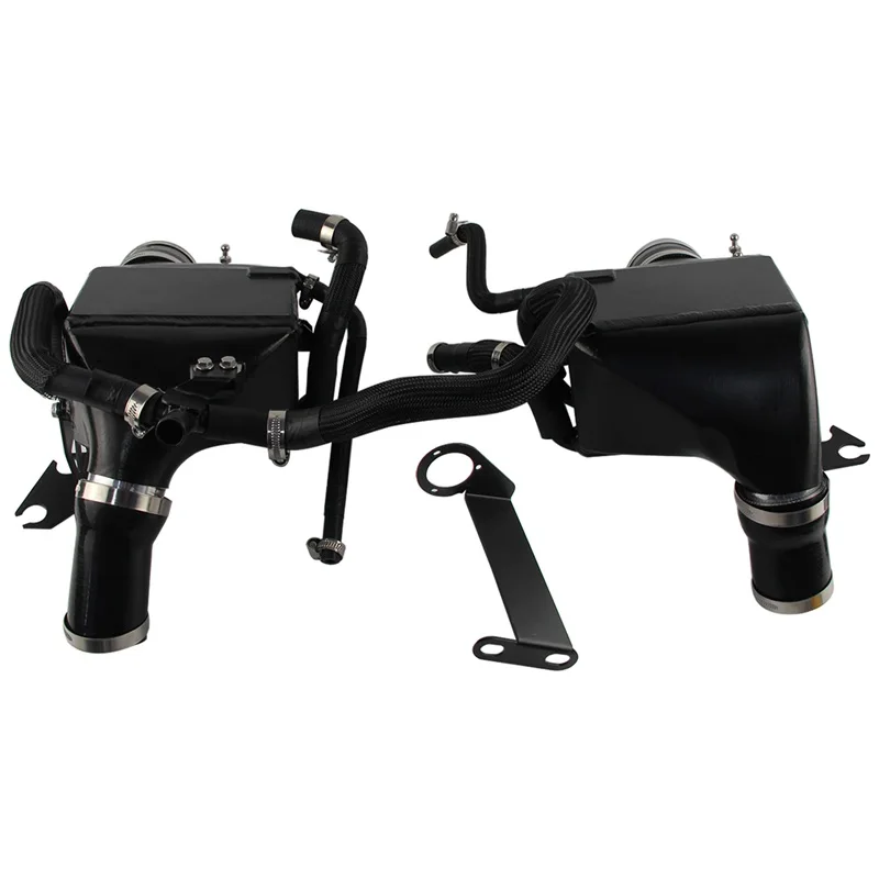 

Продуктивные интеркулеры воздуха-воды для двигателя Infiniti Q50/Q60 V6 VR30DDTT 3,0 л с турбонаддувом 2016 + планка и пластина из алюминия, черный