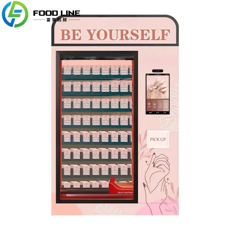 آلة بيع المكياج الذكية LED موزع مستحضرات التجميل التفاعلي ذاتي الخدمة لإكسسوارات الشعر