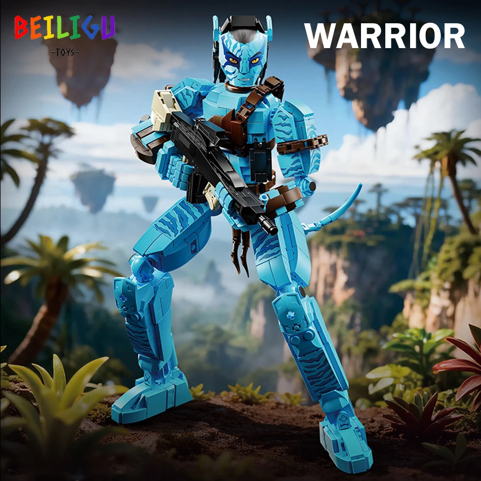 MOC Fly Dragon Warrior Whale bloques de construcción ciencia ficción película modelo ciudad construcción ladrillos juguetes para niños regalo de vacaciones