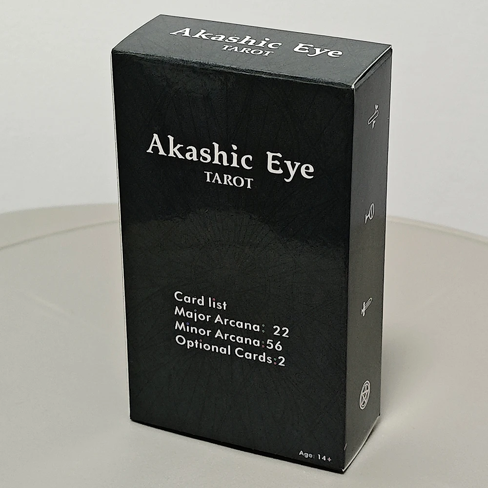 Akashic Eye Tarot 10.3*6cm 78 Pcs Tarot Cards Reverse Pictorial Display on Each Card