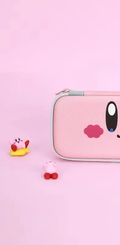 

Cute Kirby Game Anime Peripheral Switch Oled Lite Storage Bag Portable Bag Cute Cartoon Game Console Protective Case Gifts New