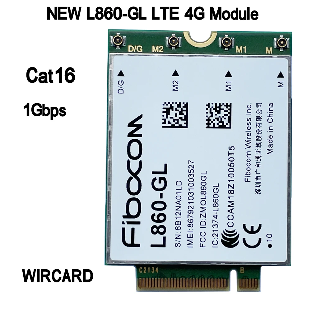 New L860-GL FDD-LTE TDD-LTE Cat16 4G Module 4G Card  1Gbps  For  laptop