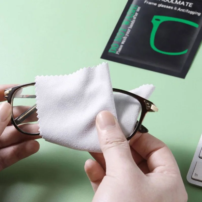 1/10pcs Anti-fog Suede Glasses Cloth Reusable Microfiber Anti-fog Cloth Lens Cleaner For Mobile Phone Camera Lenses Screen Clean