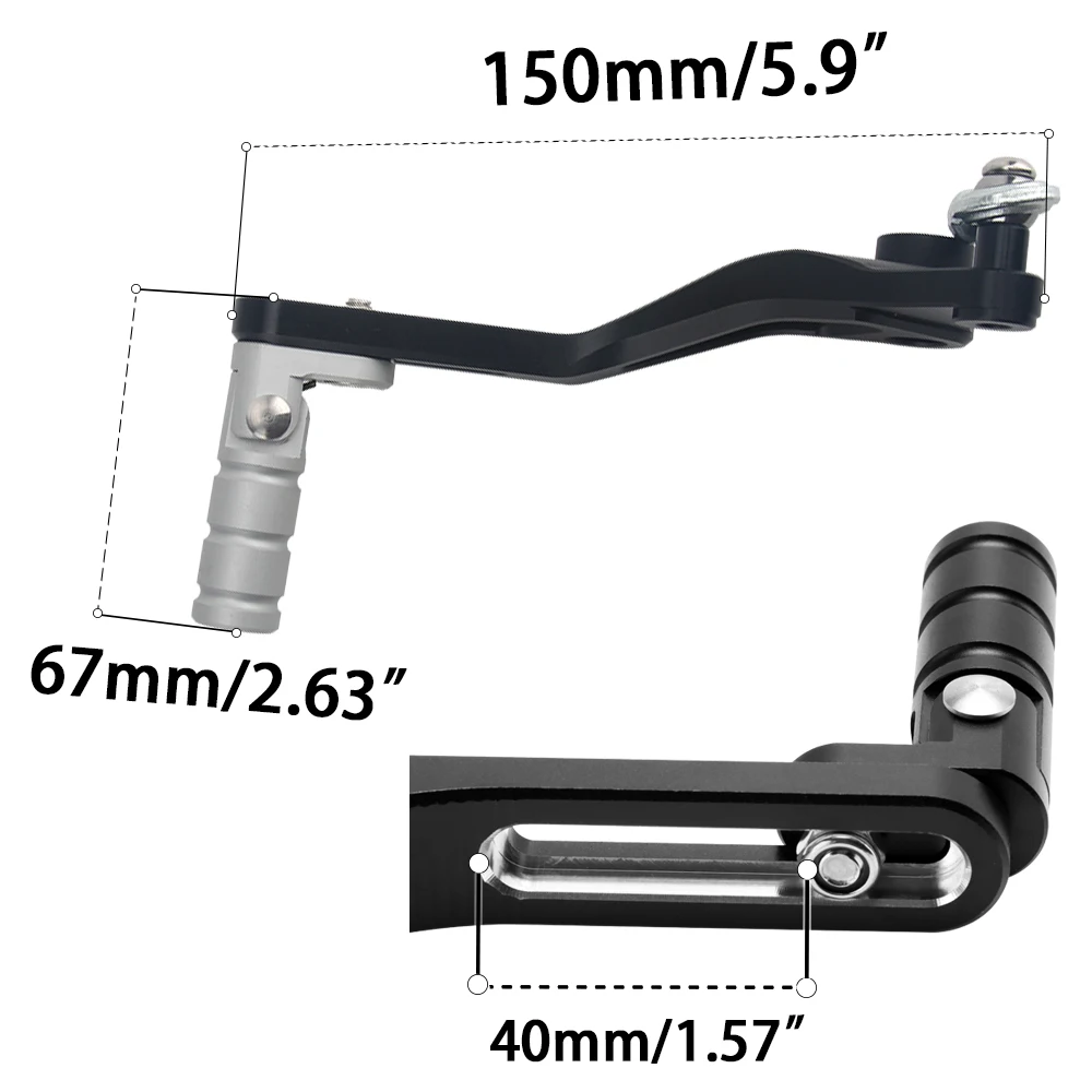 رافعة تروس الدراجة النارية لـ KAWASAKI Ninja400 Z400 2018 2019 2020 2021 2022 رافعة قابض قابلة للتعديل رافعة تحول قضيب شيفتر سريع