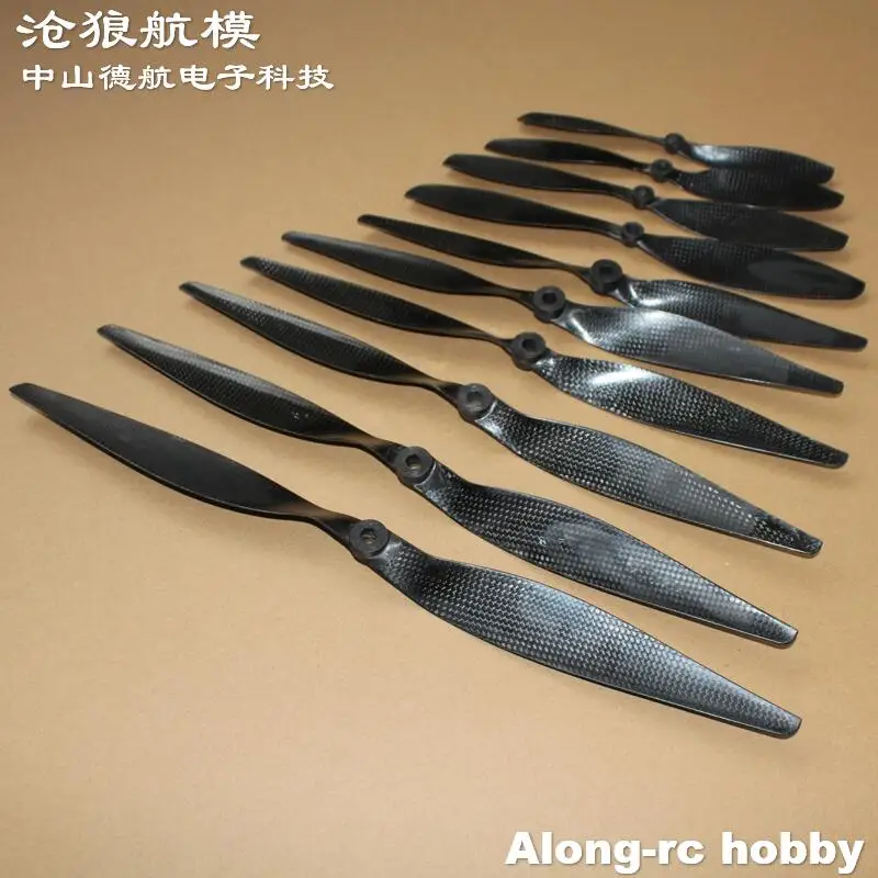 RC Vliegtuig Onderdeel voor F3D 3A Model 8*4.5 9045 1045 11*4.5 1260 13*6.5 14X7 15*8 1680 17 Inch Koolstofvezel Propeller