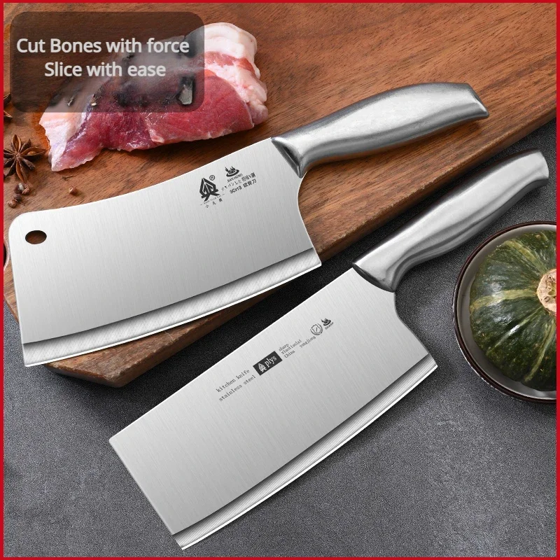 Vegetable Household Knife Stainless Steel Slicing Knife Chef Special Chopping Knife Meat Chopper Bone Knife Combination WY9195