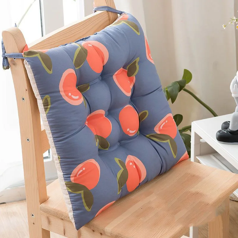 Square Home Dining Chair Non-slip Mat, Tatami Bay Window Decorative Cushion, Monochromatic Plush Seat Pad, High Quality, Cute