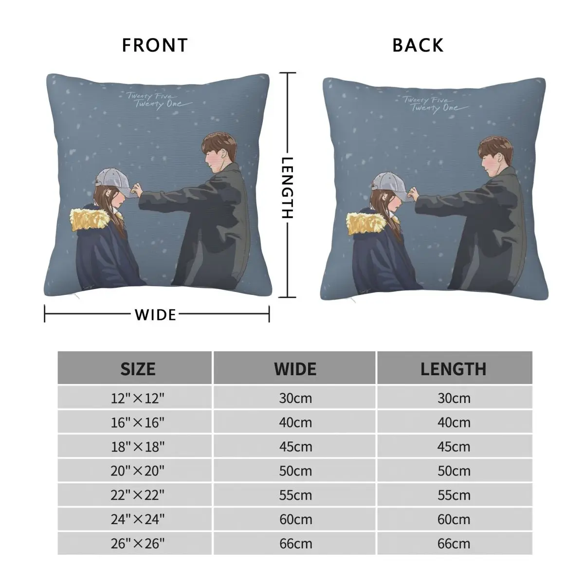 Twenty Five Twenty One Love Pillowcase Polyester Linen Velvet Printed Zip Decor Pillow Case Room Cushion Cover 45x45