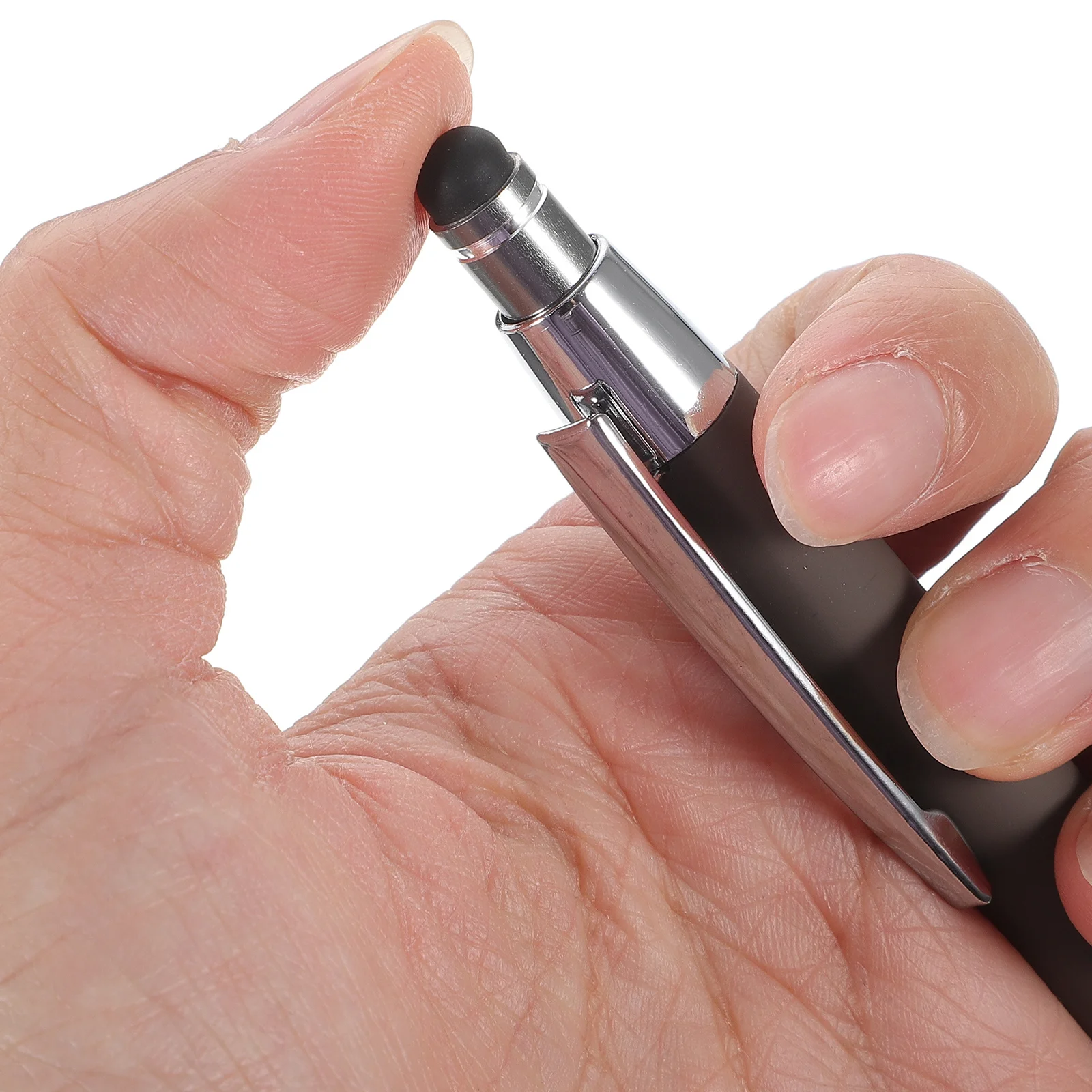 

4Pcs Ballpoint Pens Metal Touch Ergonomic Portable Writing Pen Office Home School Daily Use Black Ballpoint Pen