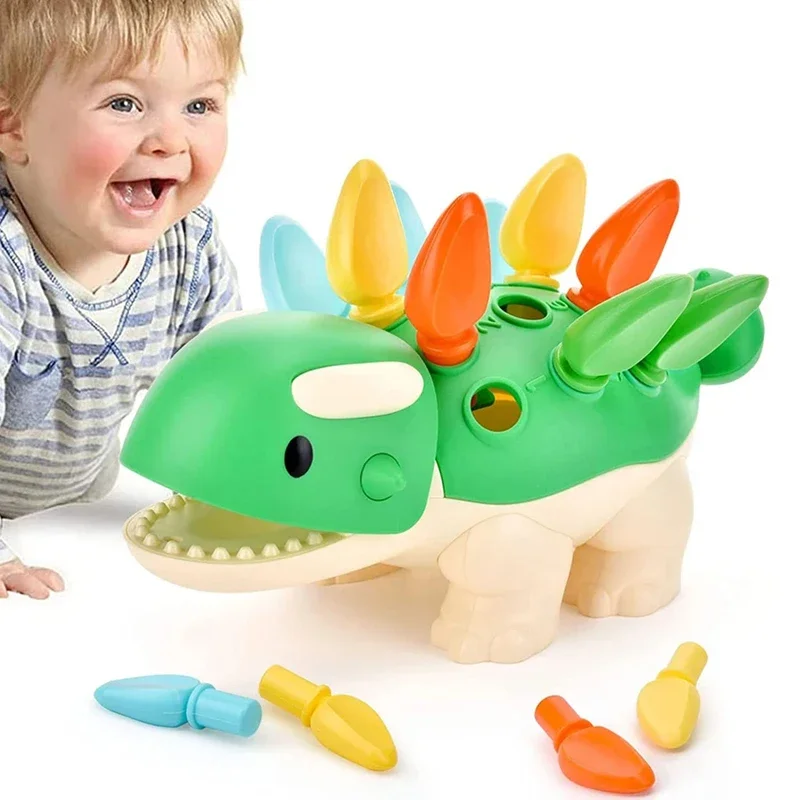 

Puzzle Dinosaur Hedgehog Baby Toys Children Sensory Montessori Early Education Focus Training Hand Eye Coordination Toys for Kid