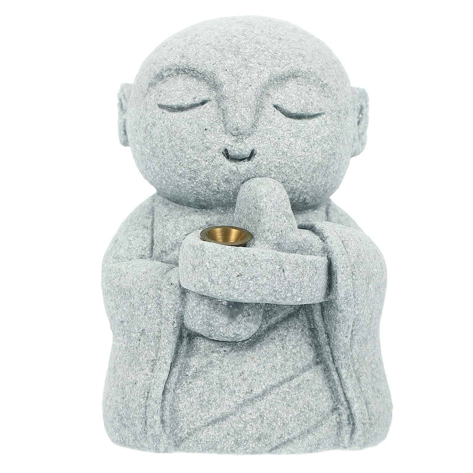1 قطعة بوذا صغير خمر الحجر الرملي ديكور سطح المكتب داخلي خمر الحرف حديقة الديكور البسيطة الرجعية ديكور المنزل الحرفية #4