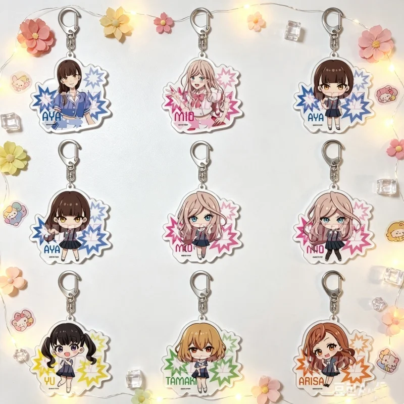 Anime Young Ladies Don't Play Fighting Games 2026 Creativity Acrylic Pendant Keychain 6cm Aya Yomicha Gifts For Friends FACTORY