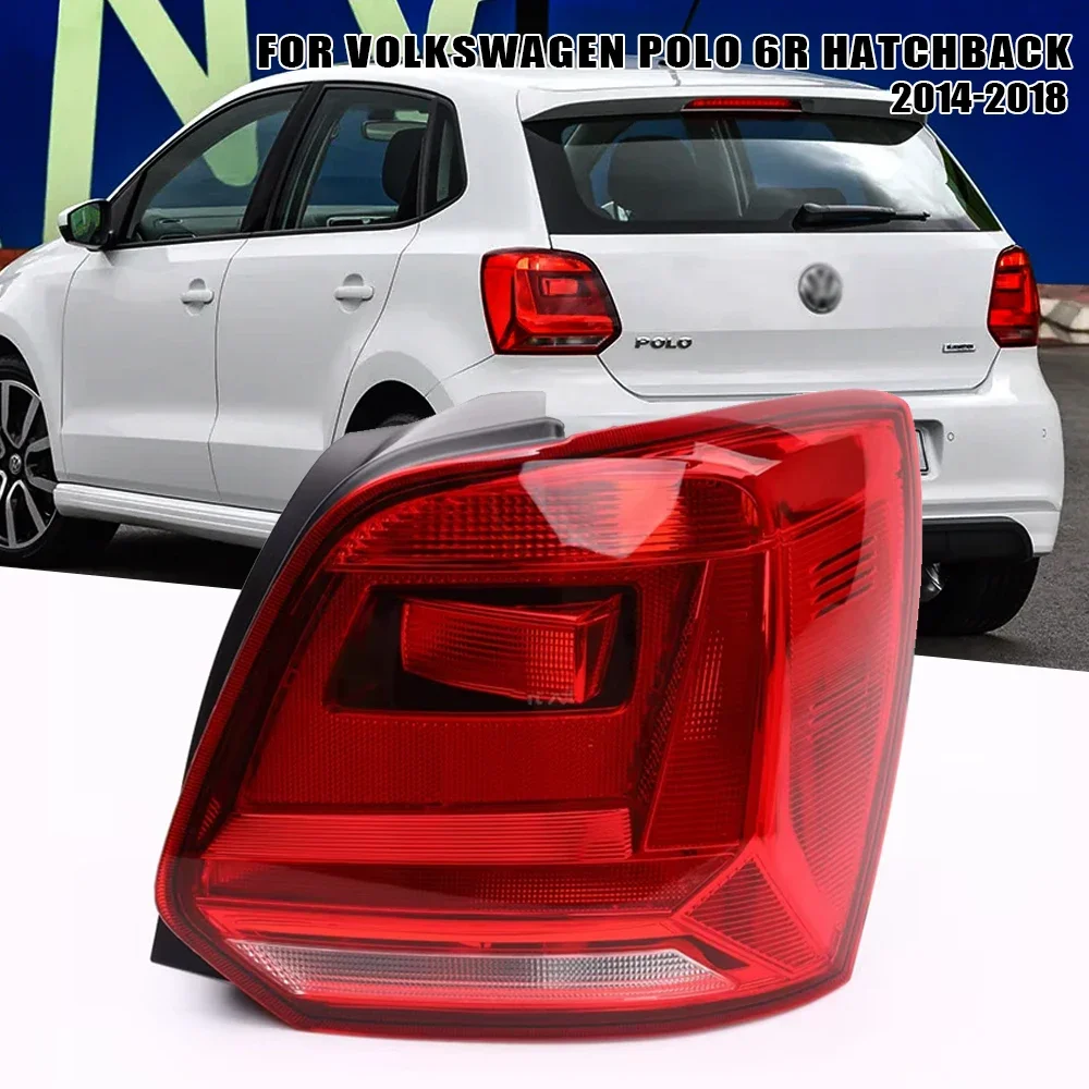 

Left/Right Side Tail Lamp For Volkswagen Polo 6R Hatchback 2014 2015 2016 2017 2018 Rear Tail Light Brake Lamp with