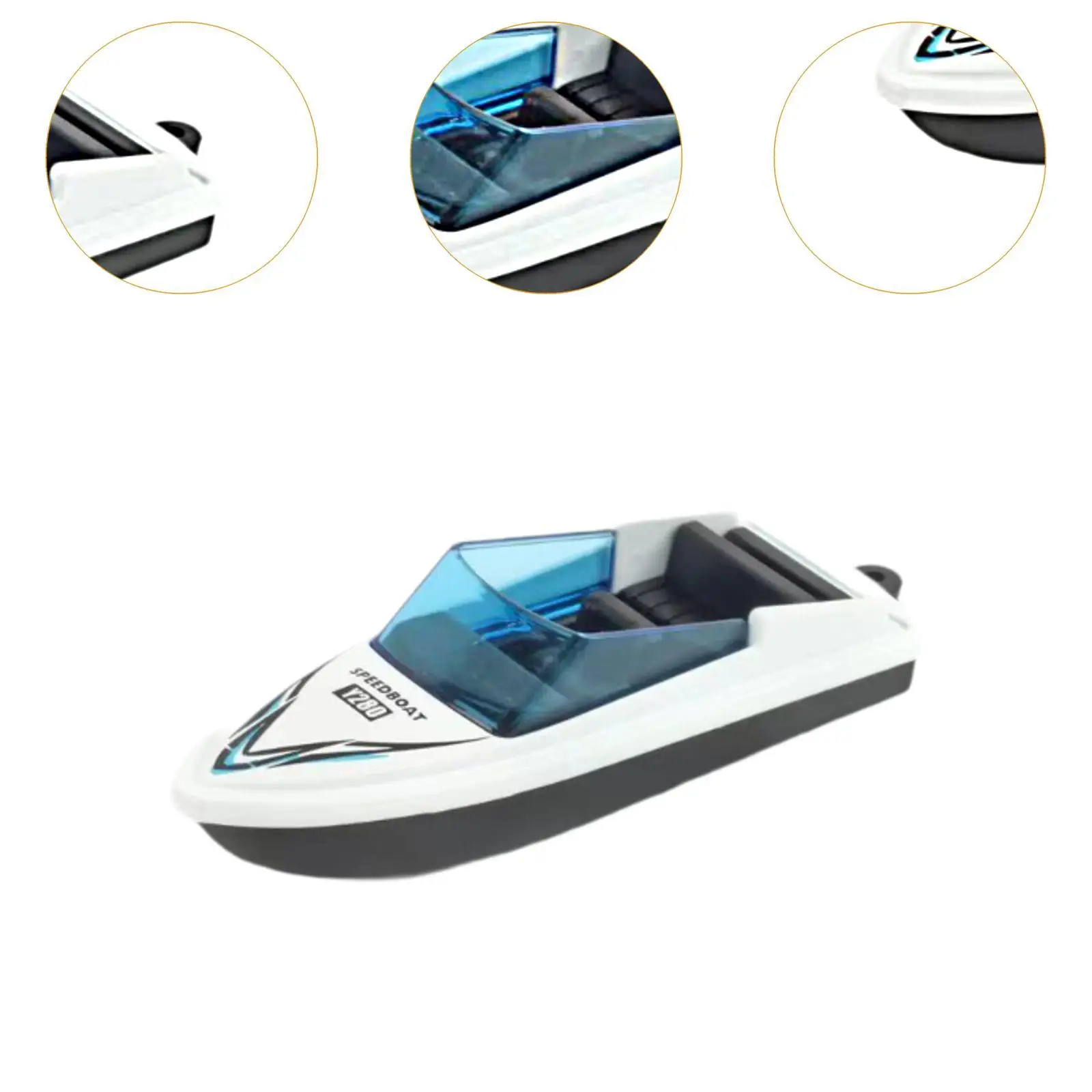 Mini modelo de barco a motor brinquedo de água de verão brinquedo educacional micro decoração de paisagem