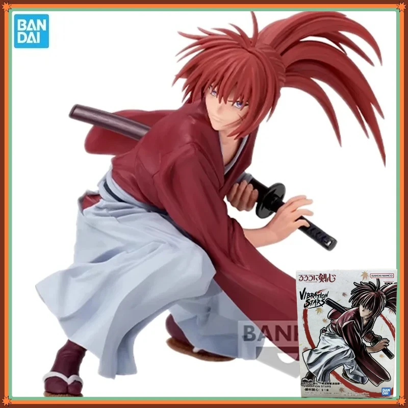 

Bandai Original BANPRESTO Anime Rurouni Kenshin VIBRATION STARS-Kenshin Himura PVC Action Figures Collection Model Ornament Toy