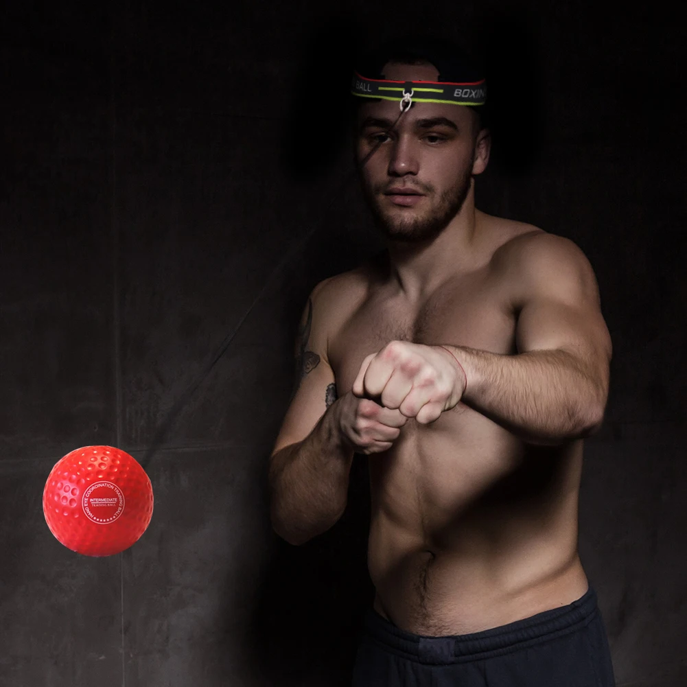 Boxing Magic Ball Reflex Speed Training With Headband Boxing Punching Balls Hand Eye Coordination Fitness Martial Arts Supplies