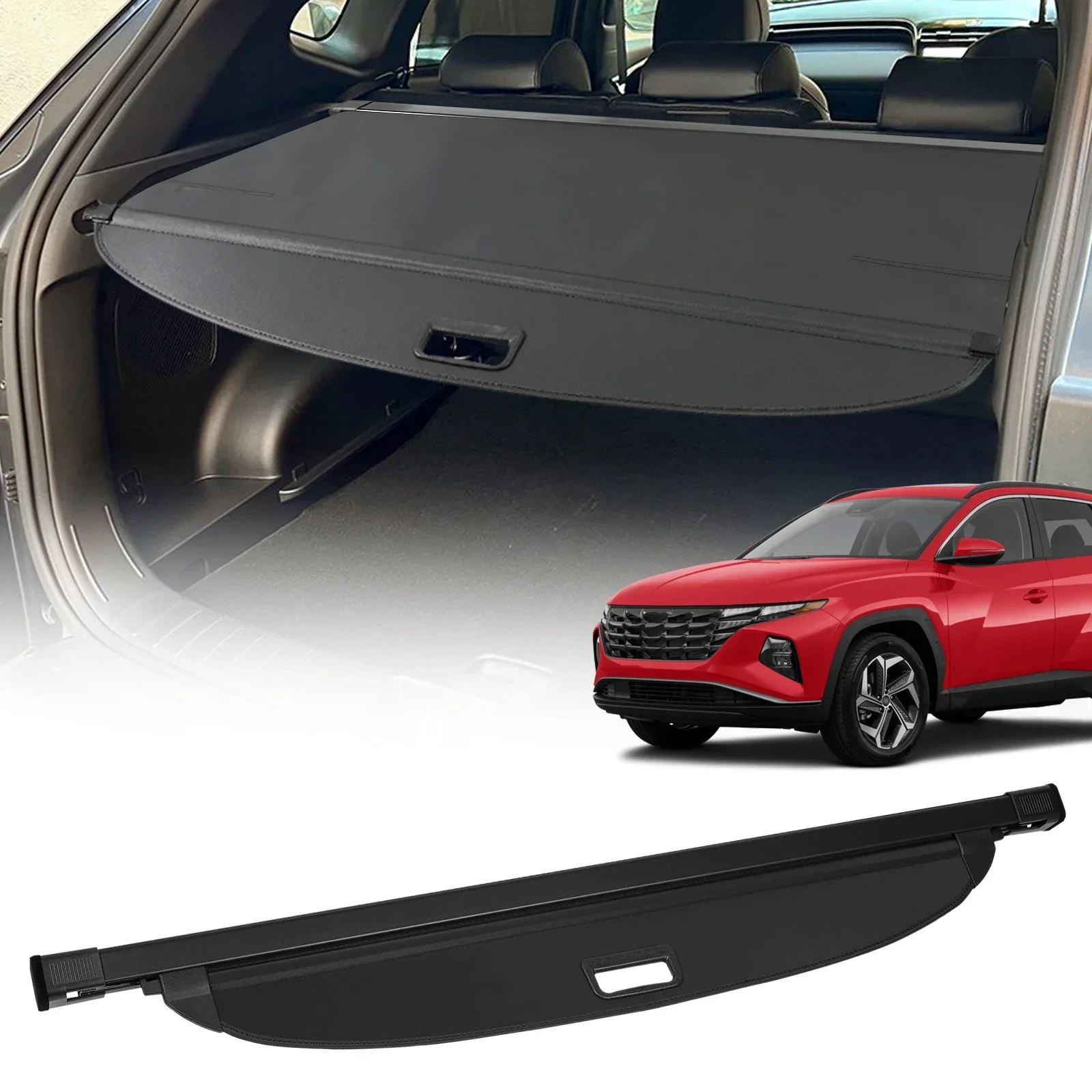 

Rear Trunk Cargo Cover for Hyundai Tucson 2016-2025 Retractable Curtain Rear Cargo Storage Rack Luggage Privacy Security Shield