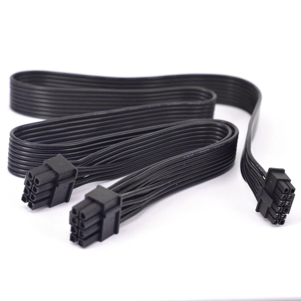 PCIe 5.0 12VHPWR PSU สายไฟ Dual 8pin to 16pin PCI-e Gen 5.0 ATX 3.0 แหล่งจ่ายไฟ Modular GPU 8 Pin ชาย 12 + 4Pin ชาย