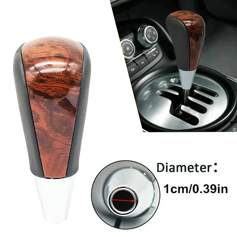 Aftermarket Replacements Car Interior Accessories Gear Shift Knob Shifter 1pc Black Clip-On For Toyota PU Leather