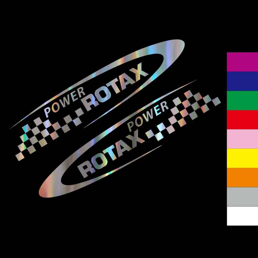 2 pezzi per alimentato da ROTAX ski-doo brp can-am sticker decal emblem