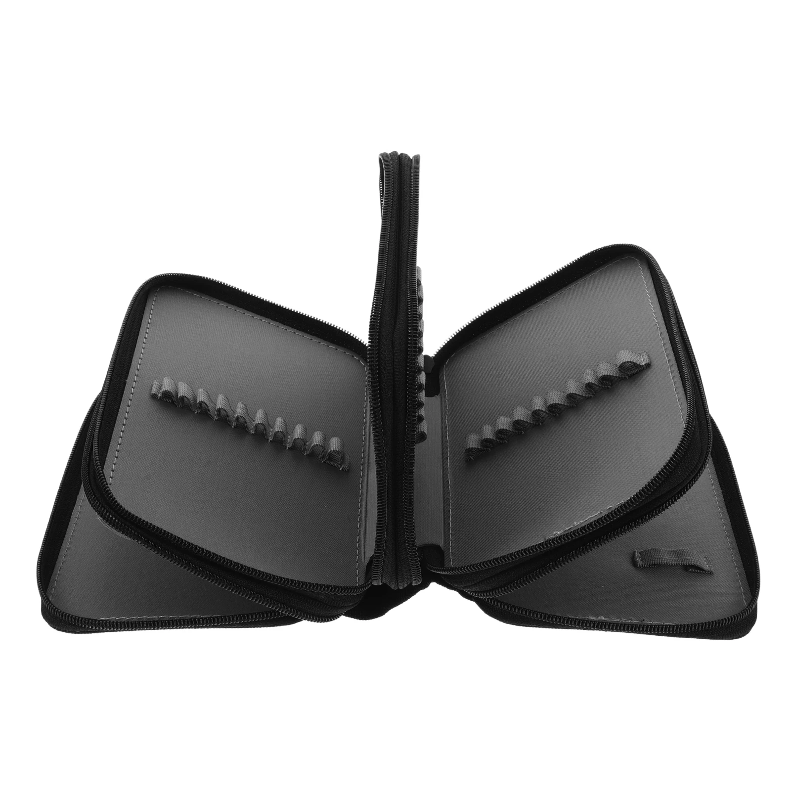 72 Fächer Bleistifthalter Organizer 4-lagiges Nylonetui mit Reißverschluss Große Kapazität Bleistiftbeutel Aufbewahrung für Reisen