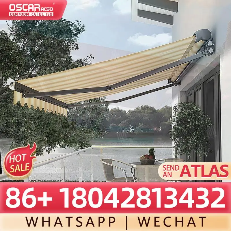 

Full Cassette Patio Semi Cassette Awning Outdoor Terrace Garden Use Retractable Awning