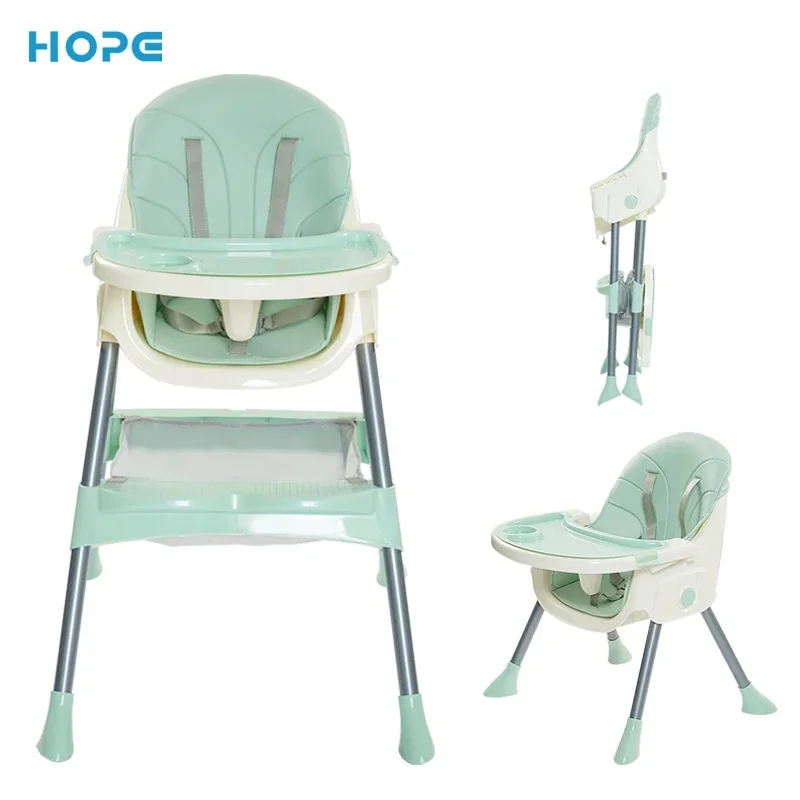 Best Selling Multifunction Portable Plastic Kids Dining Children High Chair Adjustable Baby Dining Chair With Feeding Trays