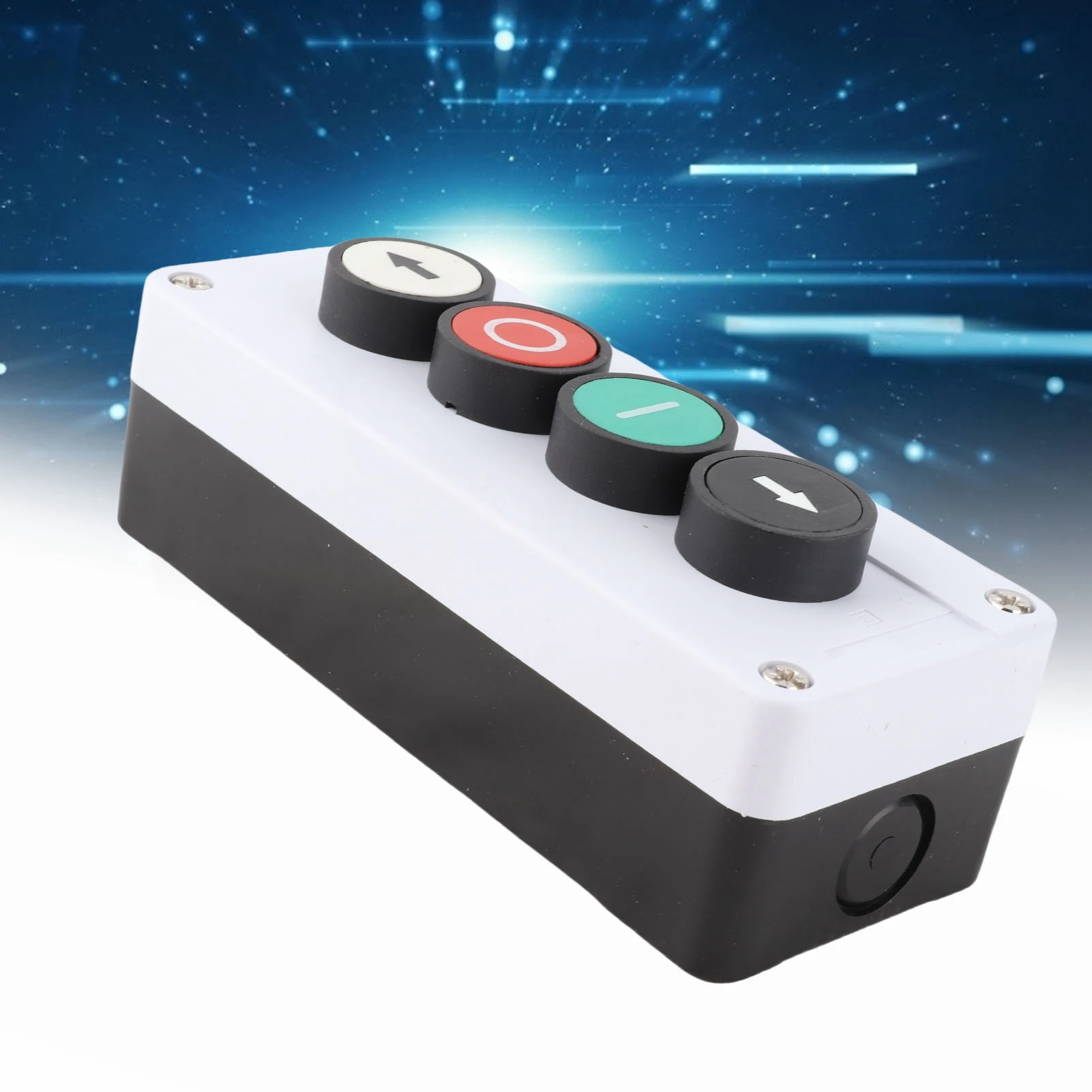 

Momentary Station Box Up and Down Stop Control Push Button for Winch Roller Door Truck Tail Lift Momentary Station