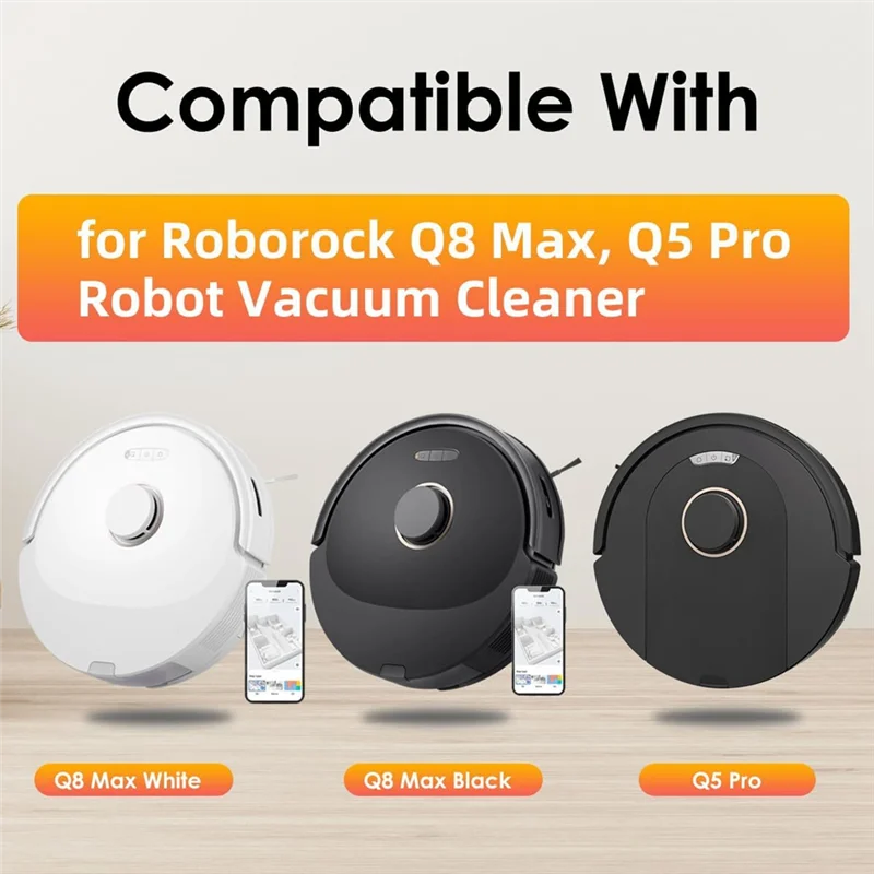 A97g para roborock q8 max, q8 max +, q5 pro, q5 pro + robô aspirador de pó escova principal capa filtro hepa mop almofada peças reposição