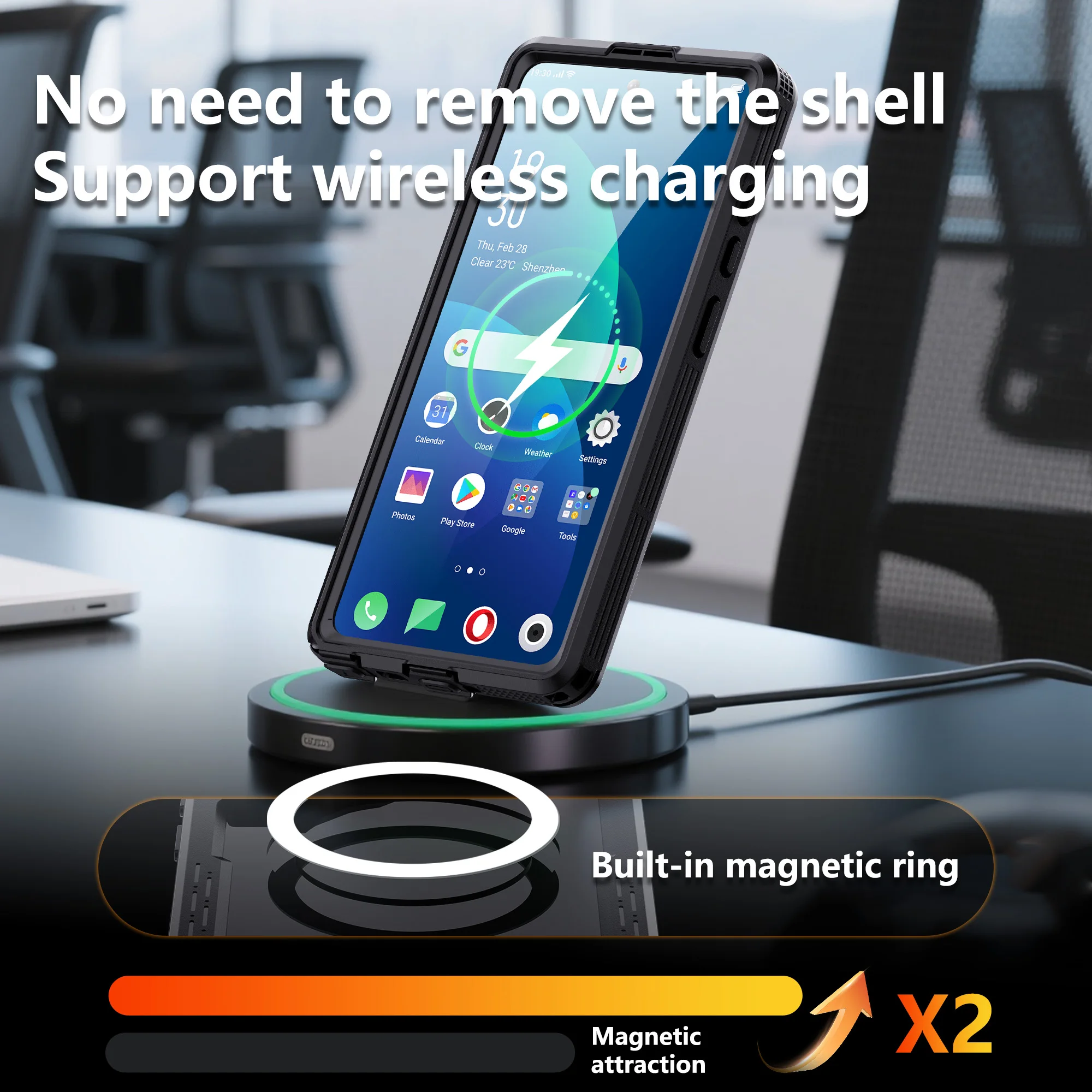 IP68 Wasserdichte Handyhülle, Geeignet für Samsung Galaxy S26 Ultra S25 S24 Serie, mit Schwimmring, Berührungsempfindlich, Rundum-Schutz – Detail 14