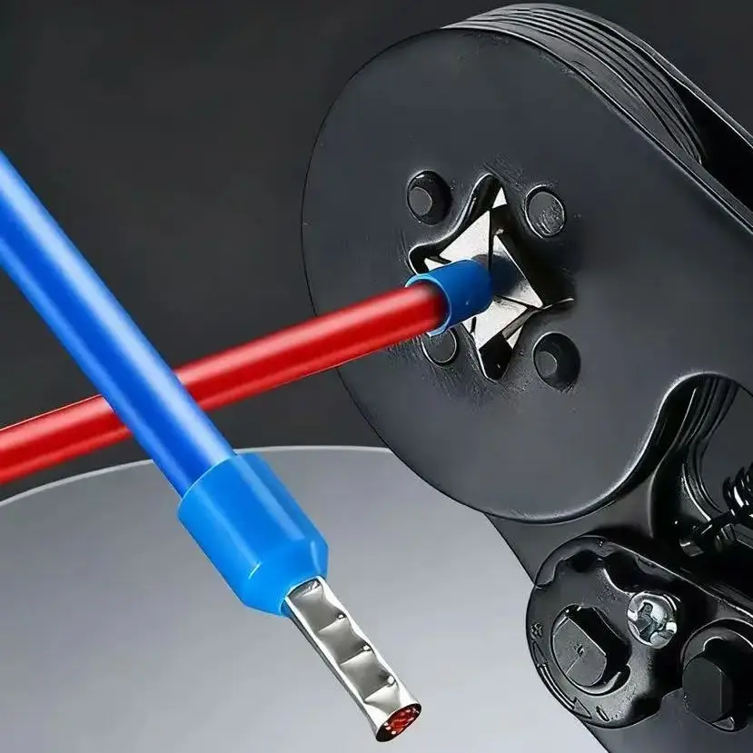 VE 튜브형 전문 압착 펜치 TE 냉간 압착 배선 단자 공기 스위치 소켓 와이어 압착 펜치