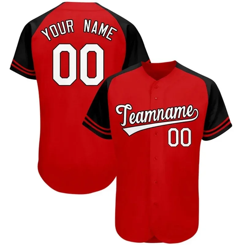 Custom Baseball Jersey Shirt for Men Casual Shirts Hip Hop Tops Custom Team Name