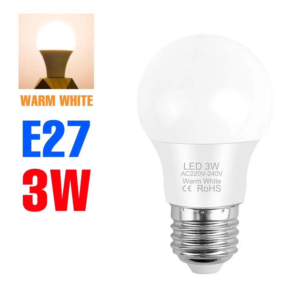 20W LED-lamp E27/E26 Lamp E14 Kroonluchterlampen Energiebesparende koud/warm witte verlichting voor thuis AC220V 3W 6W 9W 12W 15W 18W