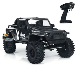 4WD CROSSRC EMO X RC 1/8 samochodów wspinaczkowy gąsienicowy Model 4X4 zdalnie sterowany dwubiegowy pojazd terenowy z System oświetlenia zabawka z silnikiem